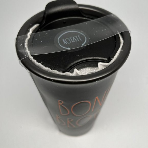 NEW Rae Dunn Bone Broth Ceramic Travel Mug Cup Coffee Tumbler Halloween Witch - Picture 2 of 2